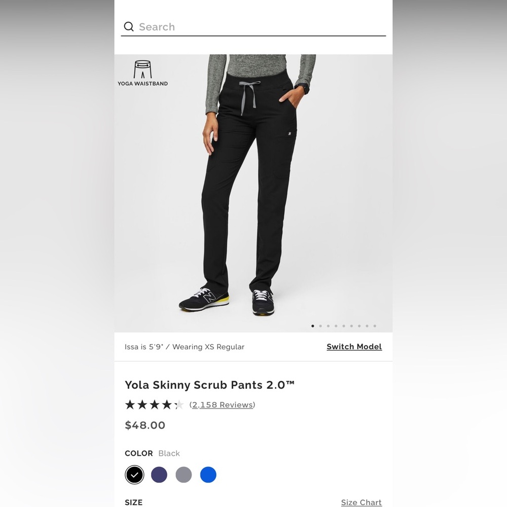 Straight leg yolo skinny figs pants